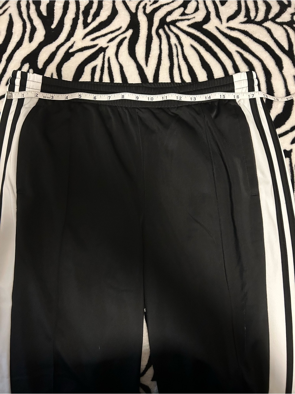 adidas/ Adibreak Black & White Three-Stripe (break away)Track pants - Picture 3 of 6